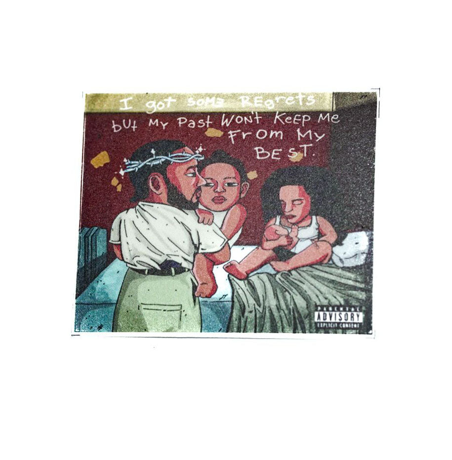 Kendrick Lamar Cartoon - Sticker