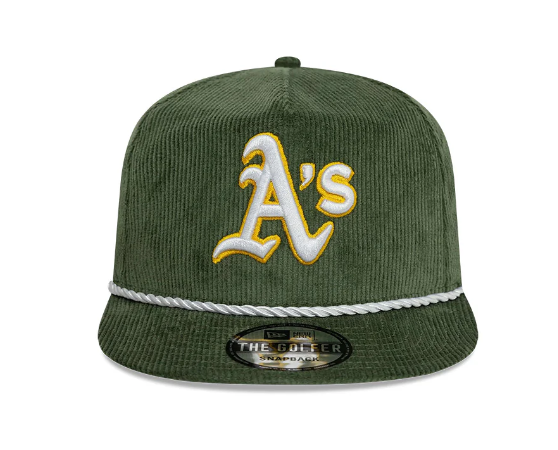 Oakland Athletics MLB Corduroy Golfer Snapback