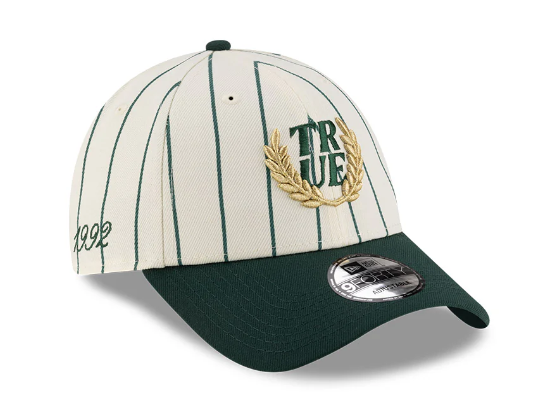 TRUE X New Era Pinstripe 9FORTY Strapback Verde