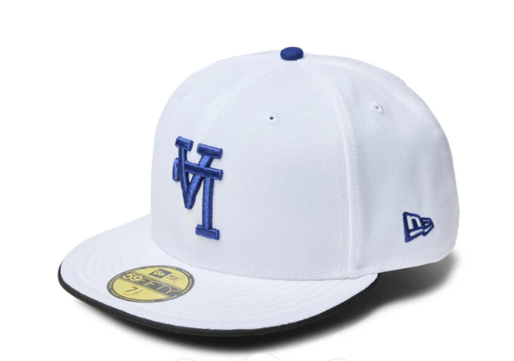 59FIFTY Los Angeles Dodgers Upside Down White Fitted