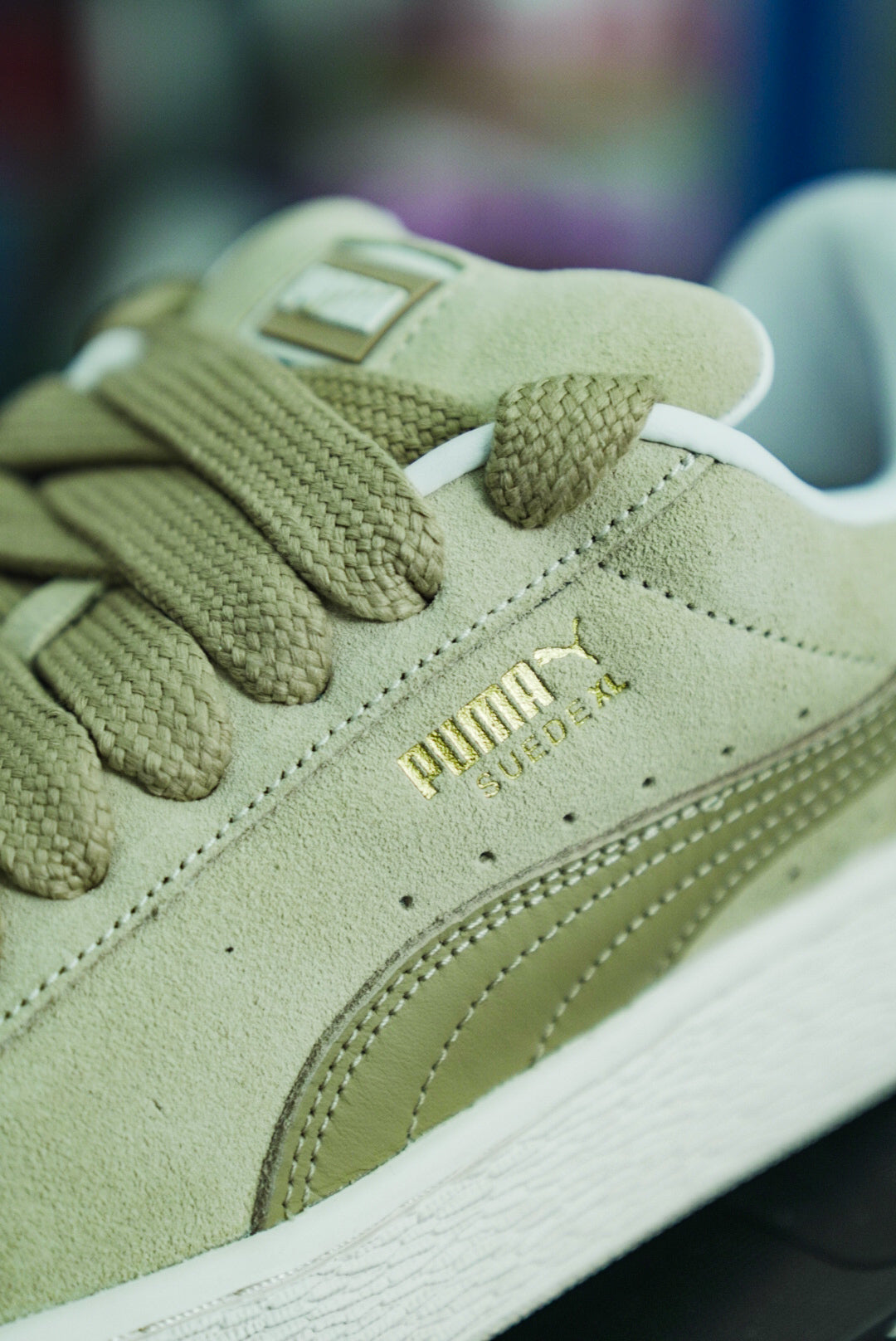 Puma classic olive green best sale