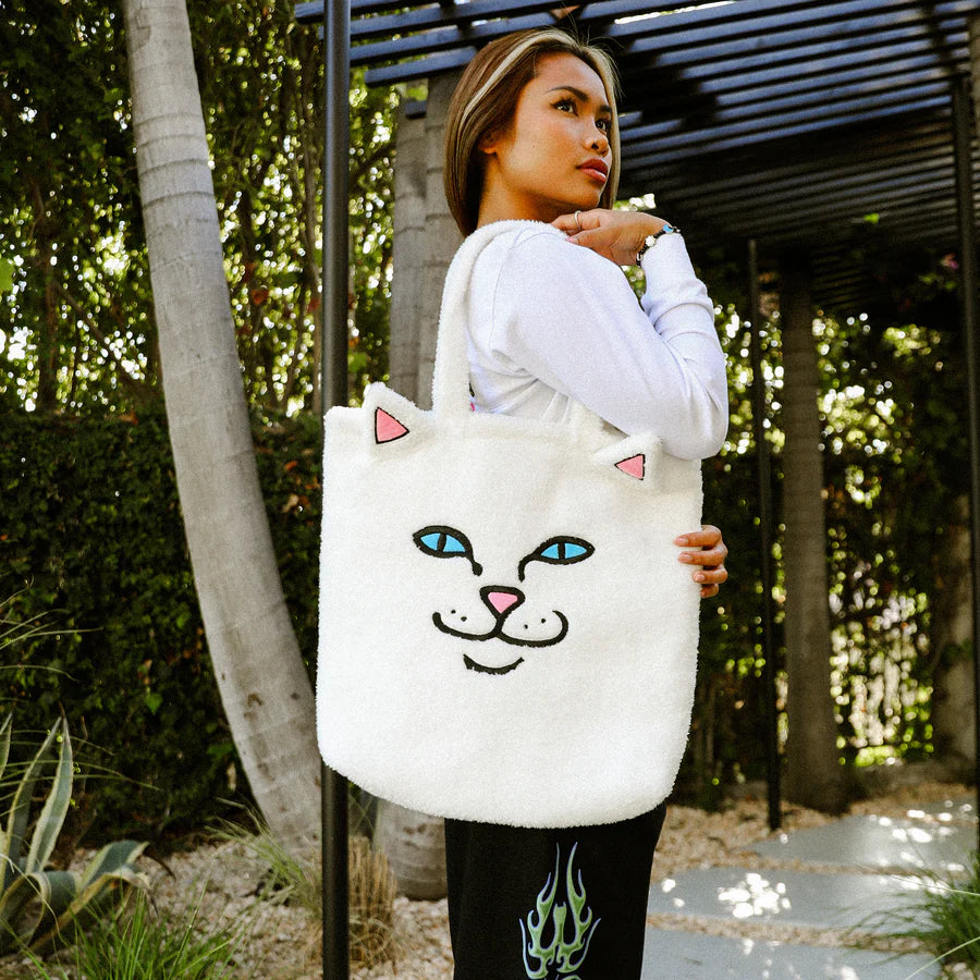 LORD NERMAL FLUFFY TOTE (WHITE)