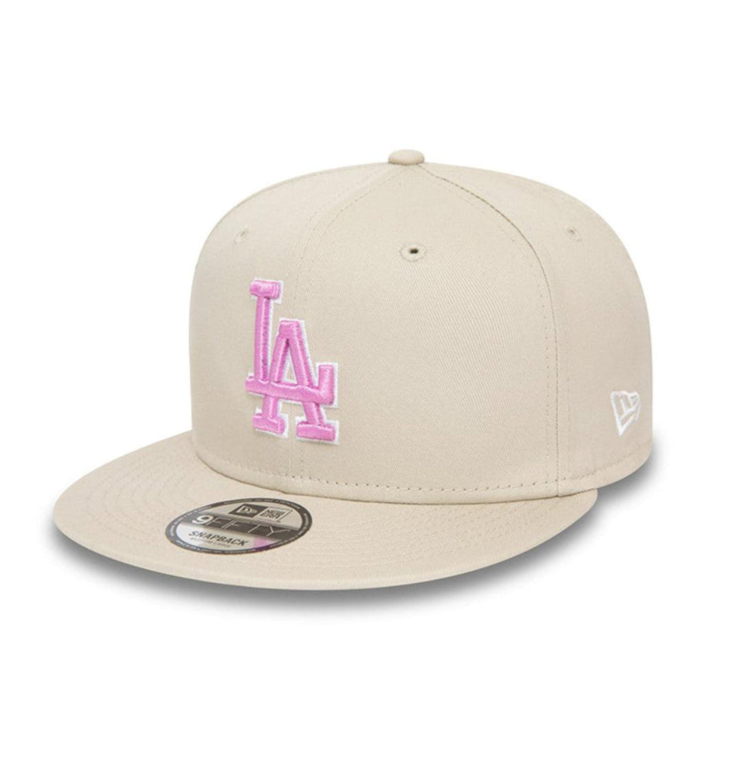 Outline Dodgers Pink Logo - Snapback