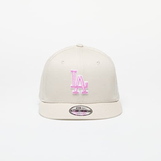 Outline Dodgers Pink Logo - Snapback