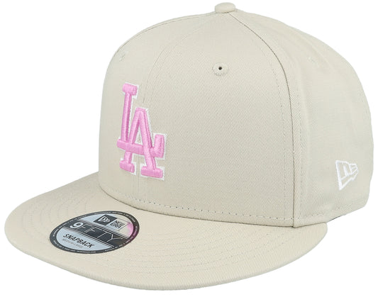 Outline Dodgers Pink Logo - Snapback