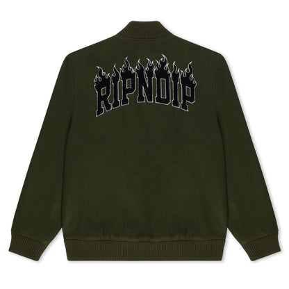 INFERNO VARSITY JACKET (LIGHT FOREST)