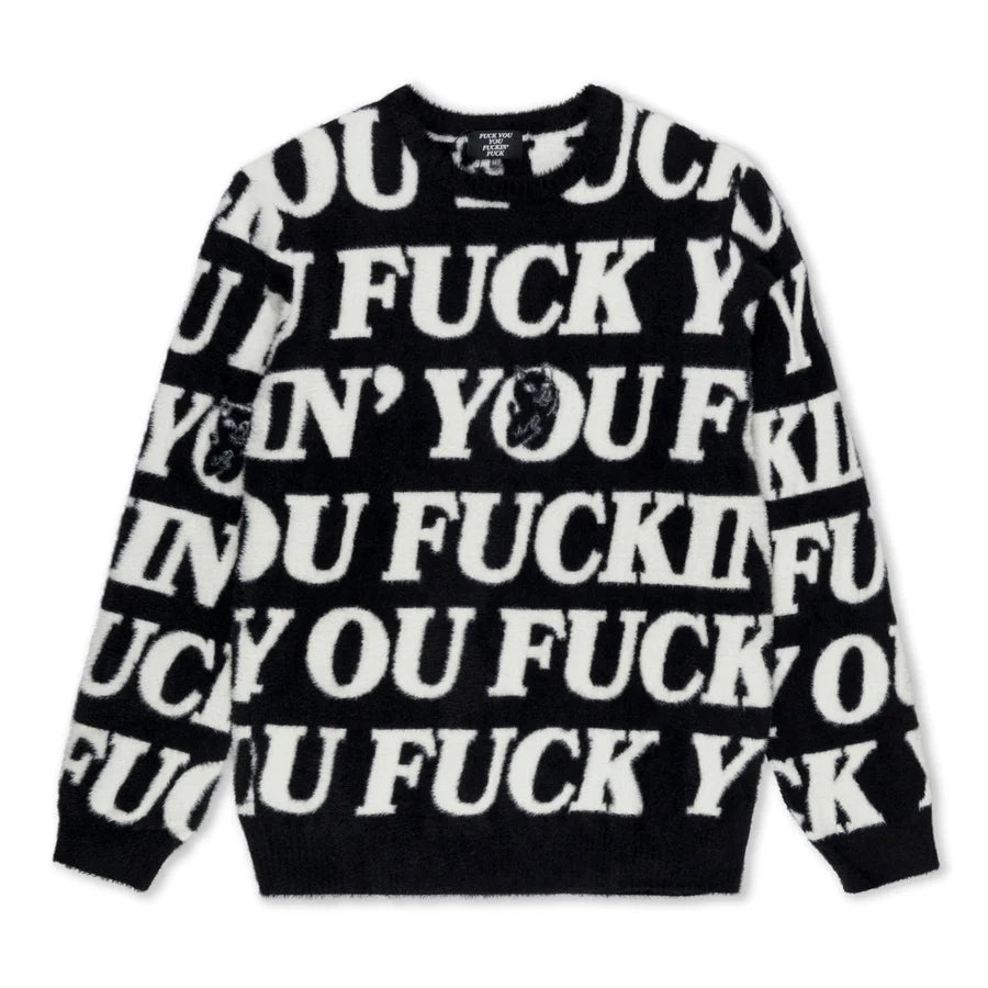 FUCKIN FUCK MOHAIR SWEATER (BLACK)