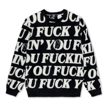 FUCKIN FUCK MOHAIR SWEATER (BLACK)