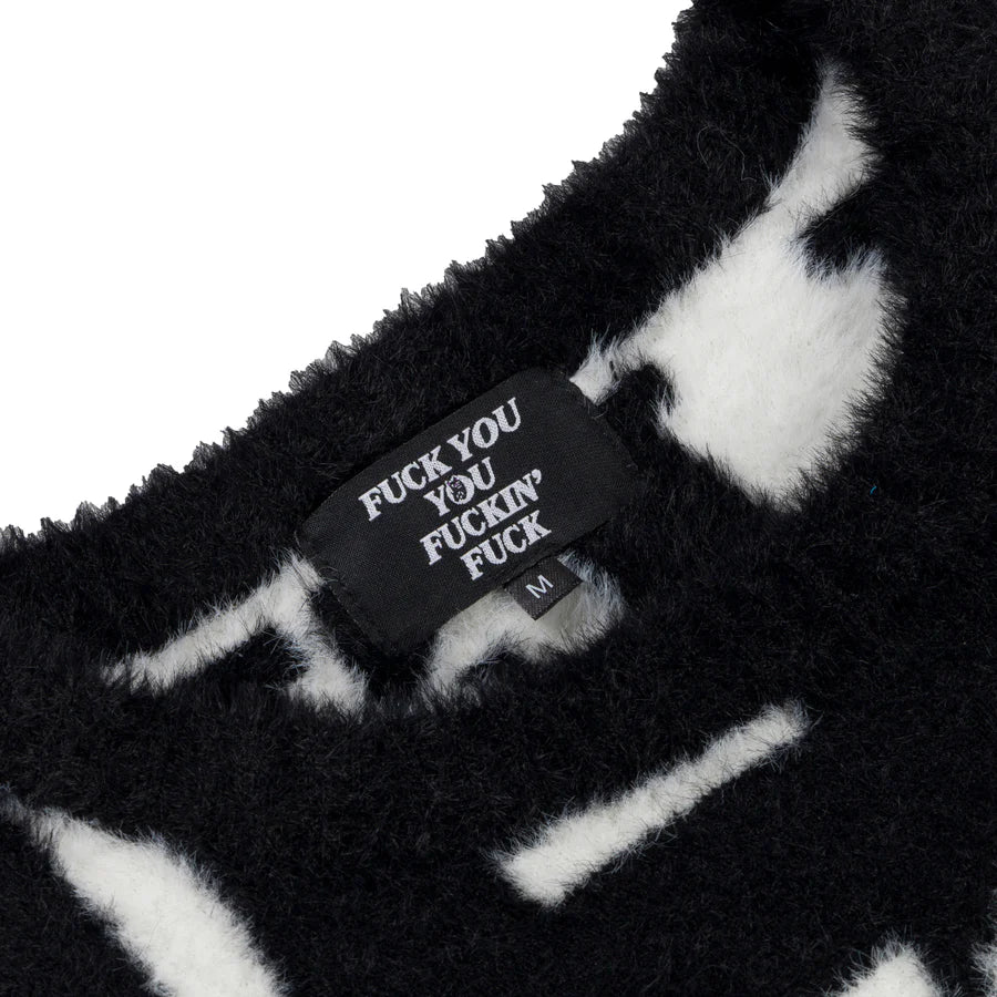 FUCKIN FUCK MOHAIR SWEATER (BLACK)