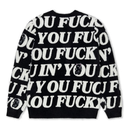 FUCKIN FUCK MOHAIR SWEATER (BLACK)