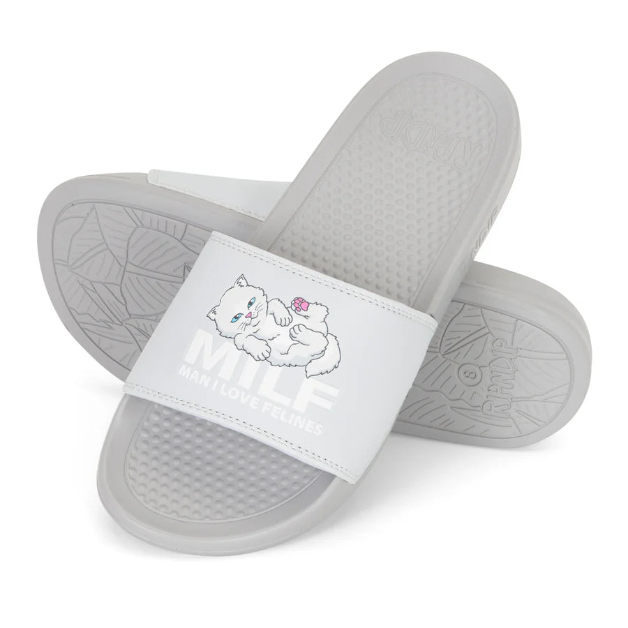 MAN I LOVE FELINES SLIDES (GREY)