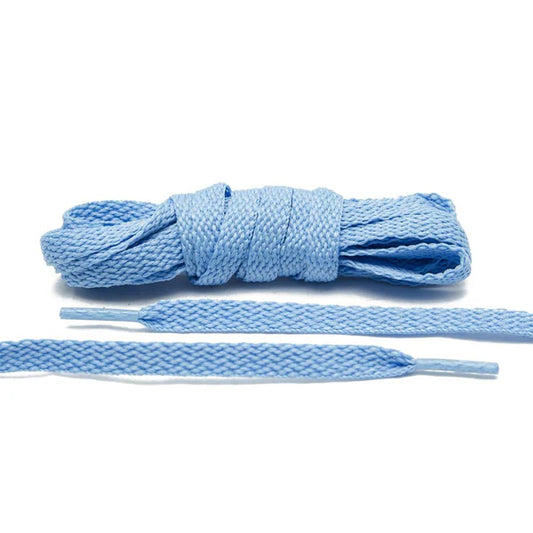 Blue Flat Shoelaces