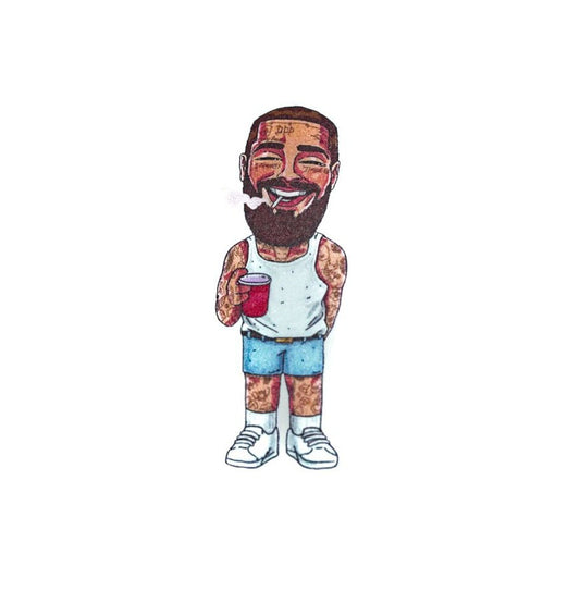 Post Malone Cartoon - Sticker