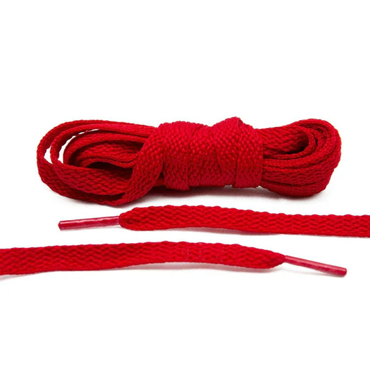 Red Flat Shoelaces