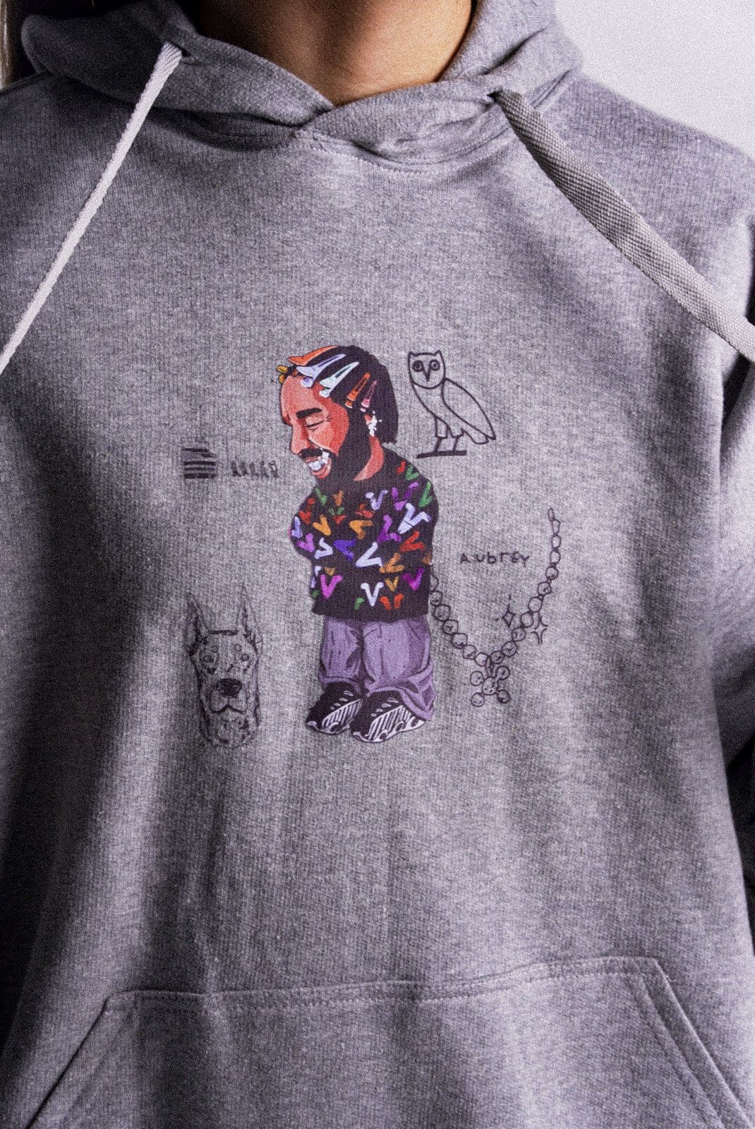Drake - Misfit x Liljodsz Hoodie Gris