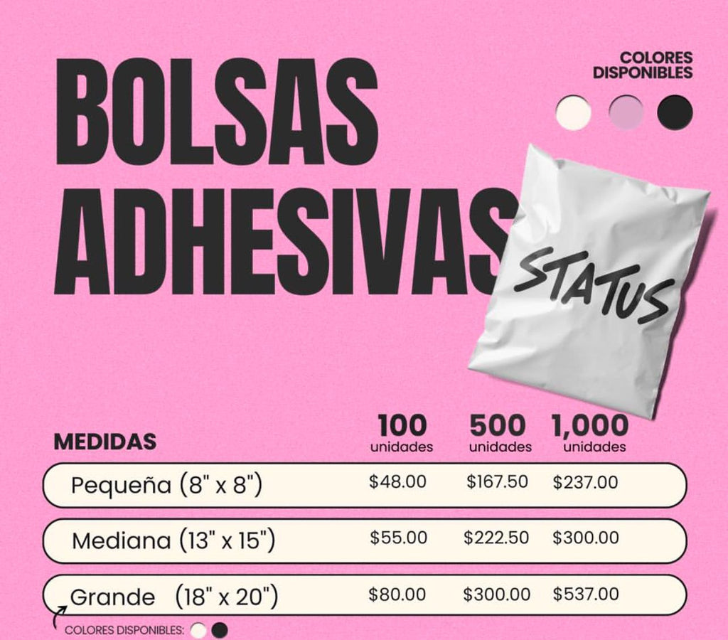 Bolsas Adhesivas (Cierre adhesivo seguridad)