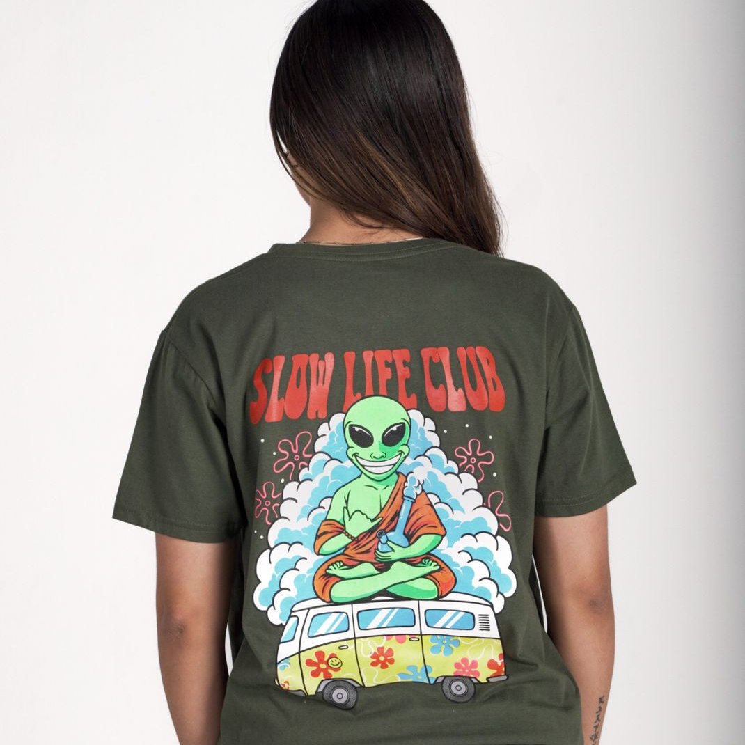 Fake guru slow life club verde musgo