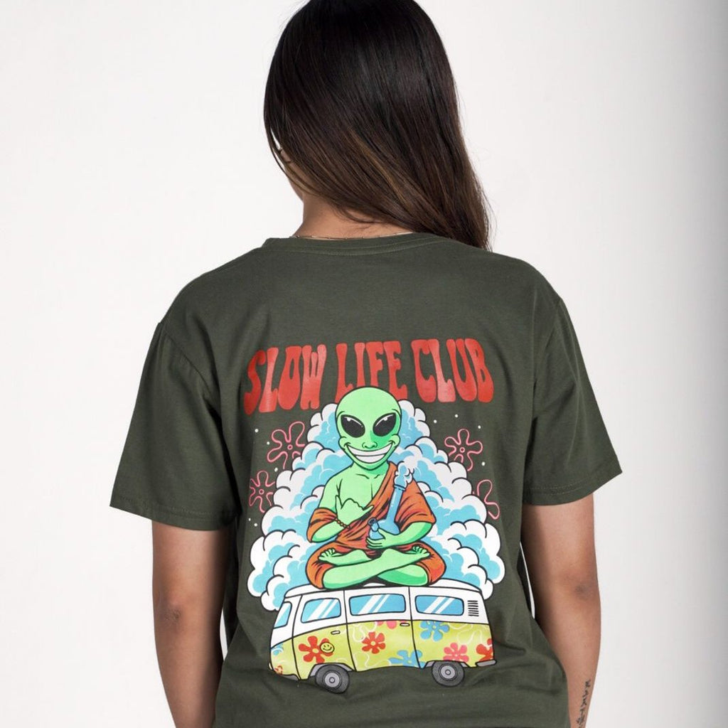 Fake guru slow life club verde musgo