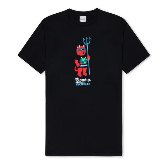 DEVILNERM WORLD TEE (VINTAGE BLACK)